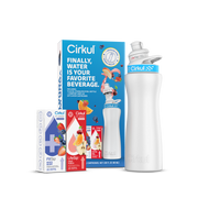 22oz. White Stainless Steel Bottle Starter Kit - Travel Edit E4