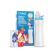 22oz. White Stainless Steel Bottle Starter Kit - Travel Edit E4