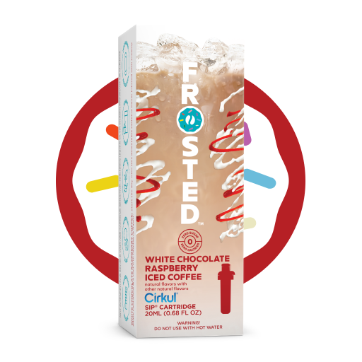 Frosted White Chocolate Raspberry Iced Coffee - Ready Routine J2